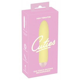 Желтый мини-вибратор Cuties Mini - 13,2 см.