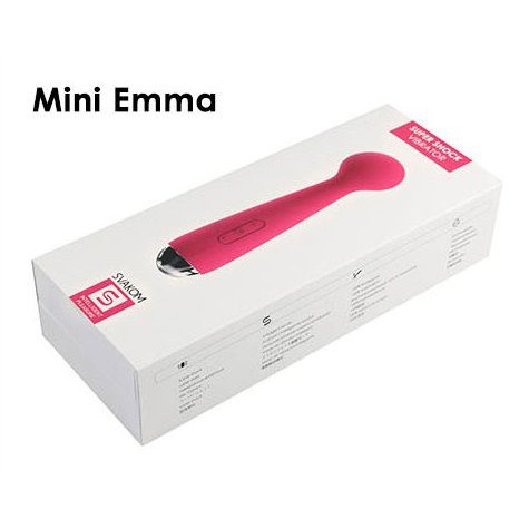 Розовый вибростимулятор Mini Emma с гнущейся головкой-шаром - 16,5 см.